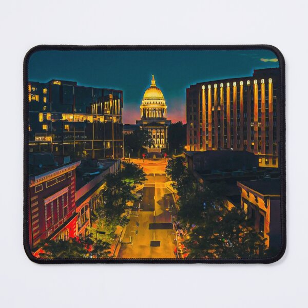 Item preview, Madison Wisconsin by Night designed and sold by Sofia-Draws.