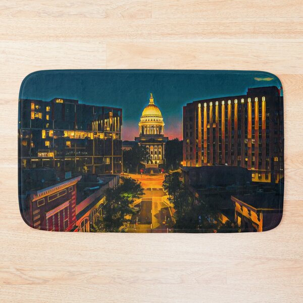 Item preview, Madison Wisconsin by Night designed and sold by Sofia-Draws.