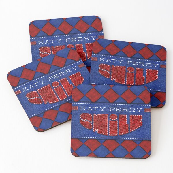 Item preview, Katy Perry SMILE Checker Blue Red Katy designed and sold by cryaboutitnow.