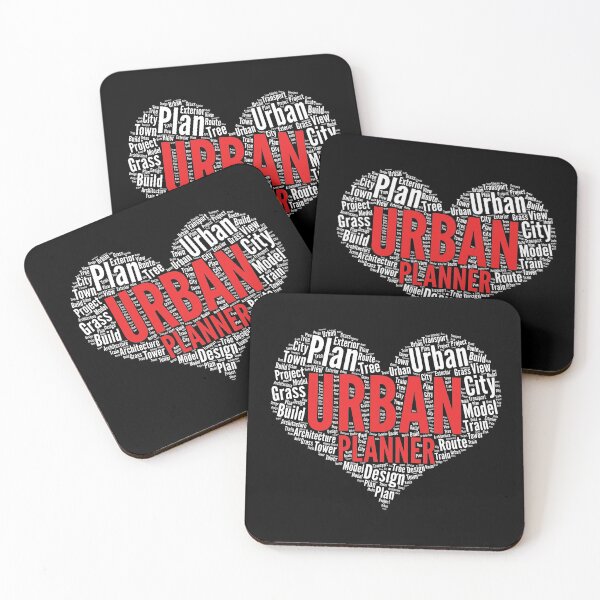 Item preview, Urban planner Heart Shape Word Cloud Design product designed and sold by theodoros20.