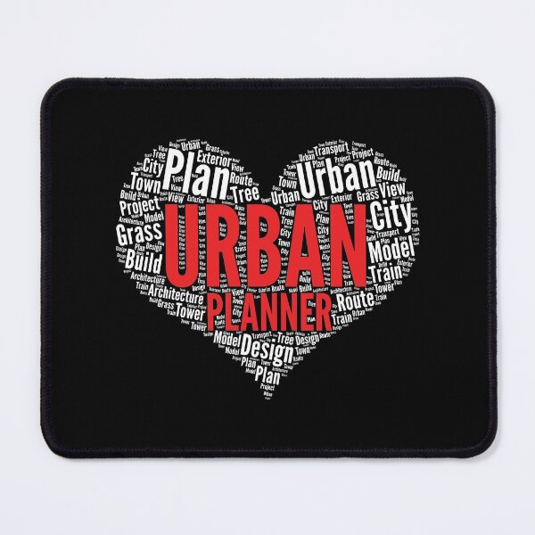 Item preview, Urban planner Heart Shape Word Cloud Design product designed and sold by theodoros20.