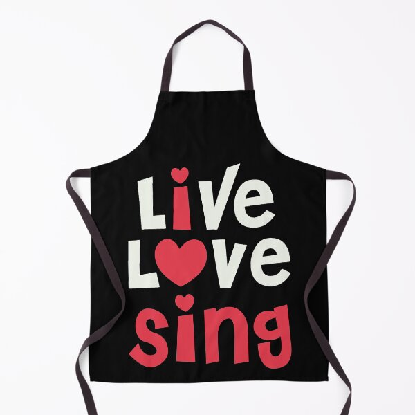 Item preview, Live Love Sing - I Love Sing Gift for Singer print designed and sold by theodoros20.