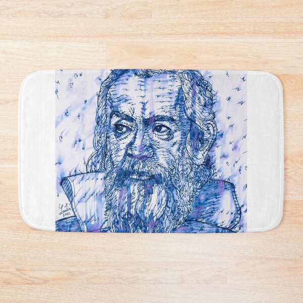 Item preview, GALILEO GALILEI watercolor and ink portrait designed and sold by lautir.