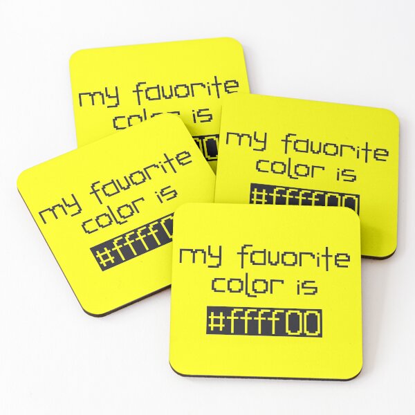 Item preview, My Favorite Color Is #ffff00 designed and sold by rin3d .