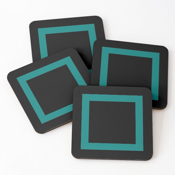 Item preview, Square (Teal on Black) designed and sold by STUDIO-72.