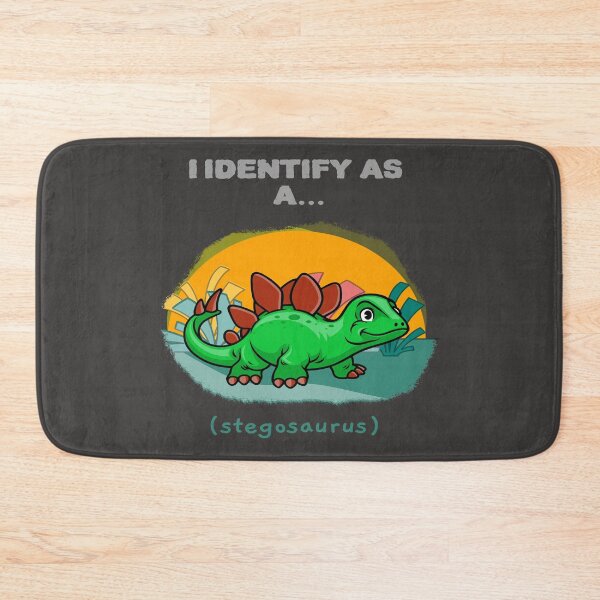 Item preview, I Identify As a Stegosaurus Funny Dinosaur T-shirts Dinosaur Stickers designed and sold by LMcDs.