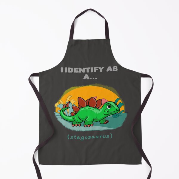 Item preview, I Identify As a Stegosaurus Funny Dinosaur T-shirts Dinosaur Stickers designed and sold by LMcDs.