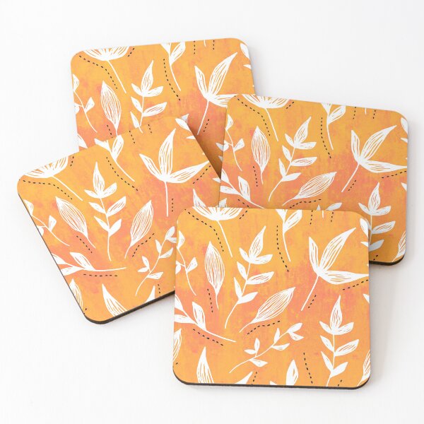Item preview, Floral Wallpaper - Orange designed and sold by Timeknights.