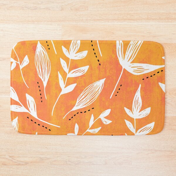 Item preview, Floral Wallpaper - Orange designed and sold by Timeknights.