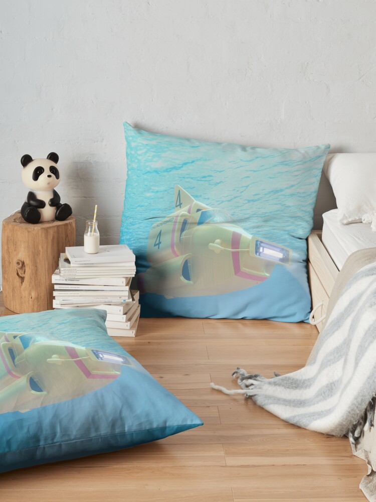 Alternate view of Thunderbird 4 Undersea Rescue Craft Floor Pillow