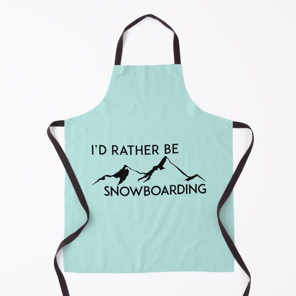 Item preview, I'D RATHER BE SNOWBOARDING SNOWBOARD ID MOUNTAINS SKIING SKI designed and sold by VintagePosteria.
