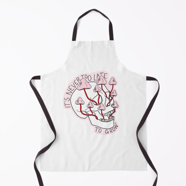 Item preview, “IT’S NEVER TOO LATE TO GROW” Mushroom Skull Design designed and sold by Katartstrophe.