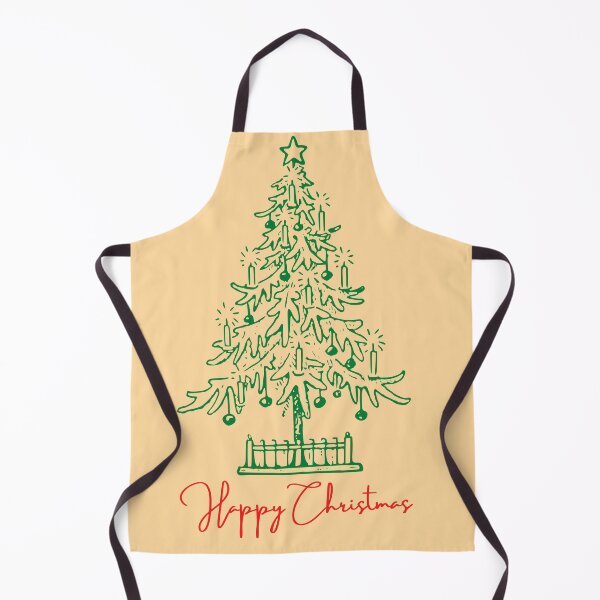 Item preview, Happy Christmas-Hand Drawn Painted Green Christmas tree designed and sold by Red-ElYoubi.