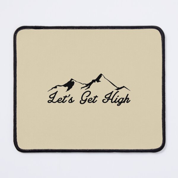 Item preview, Let's Get High Skiing Hiking Mountain Climbing Ski Hike Climb designed and sold by VintagePosteria.