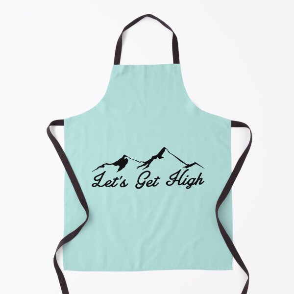 Item preview, Let's Get High Skiing Hiking Mountain Climbing Ski Hike Climb designed and sold by VintagePosteria.