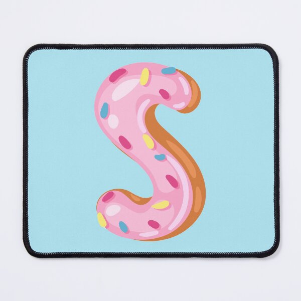 Item preview, Colorful Sprinkles Pink Donut - Letter S designed and sold by Alicia Chee.