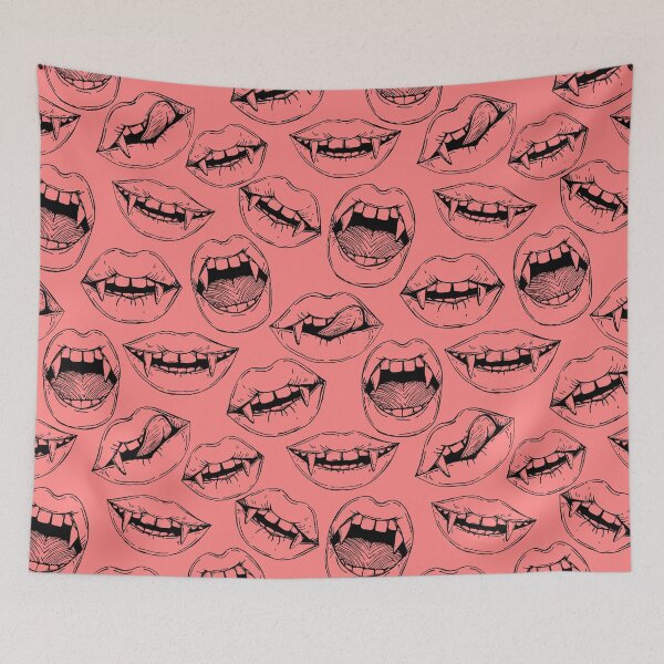 Item preview, Vampire mouthes pattern designed and sold by Kamila Nigmatullina.
