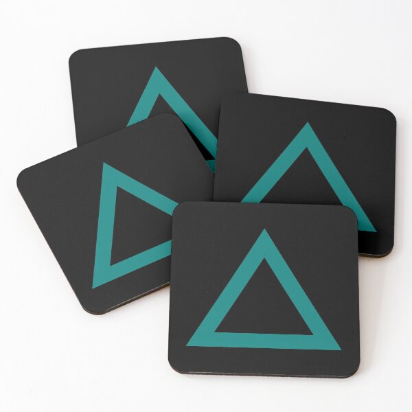 Item preview, Triangle (Teal on Black) designed and sold by STUDIO-72.