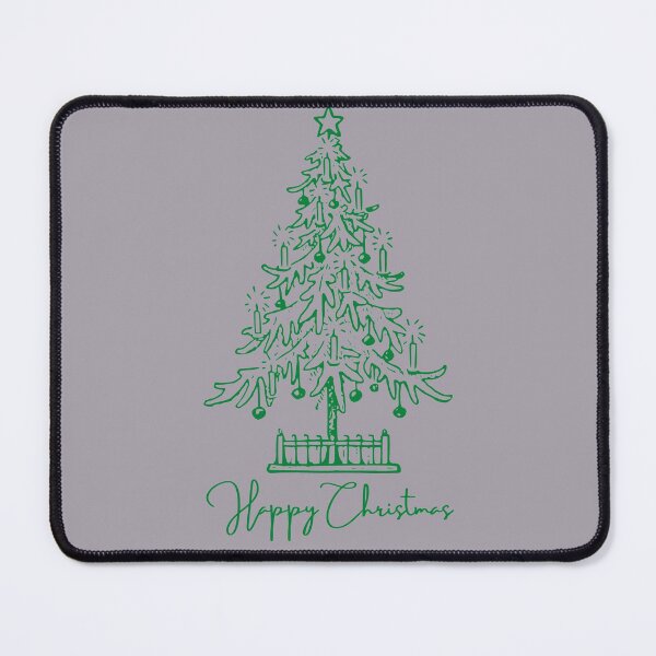 Item preview, Happy Christmas-Hand Drawn Painted Green Christmas tree Design designed and sold by Red-ElYoubi.
