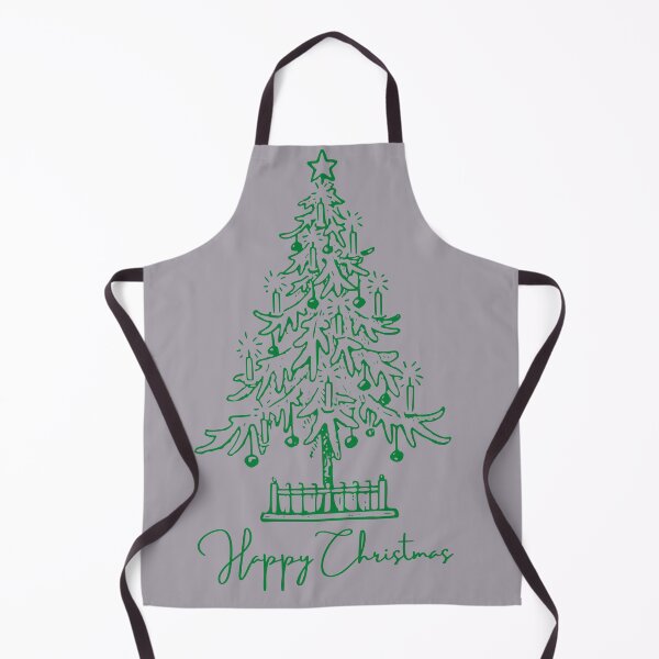 Item preview, Happy Christmas-Hand Drawn Painted Green Christmas tree Design designed and sold by Red-ElYoubi.