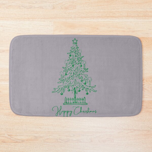 Item preview, Happy Christmas-Hand Drawn Painted Green Christmas tree Design designed and sold by Red-ElYoubi.