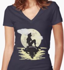 Under the Moonlight Women's Fitted V-Neck T-Shirt