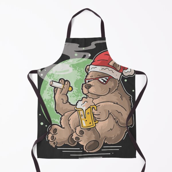 Item preview, Cool bear drinking beer and smoking christmas day Shirt Christmas Gifts X-mas Kids Boys Girls Man Women designed and sold by HichamMissiame.