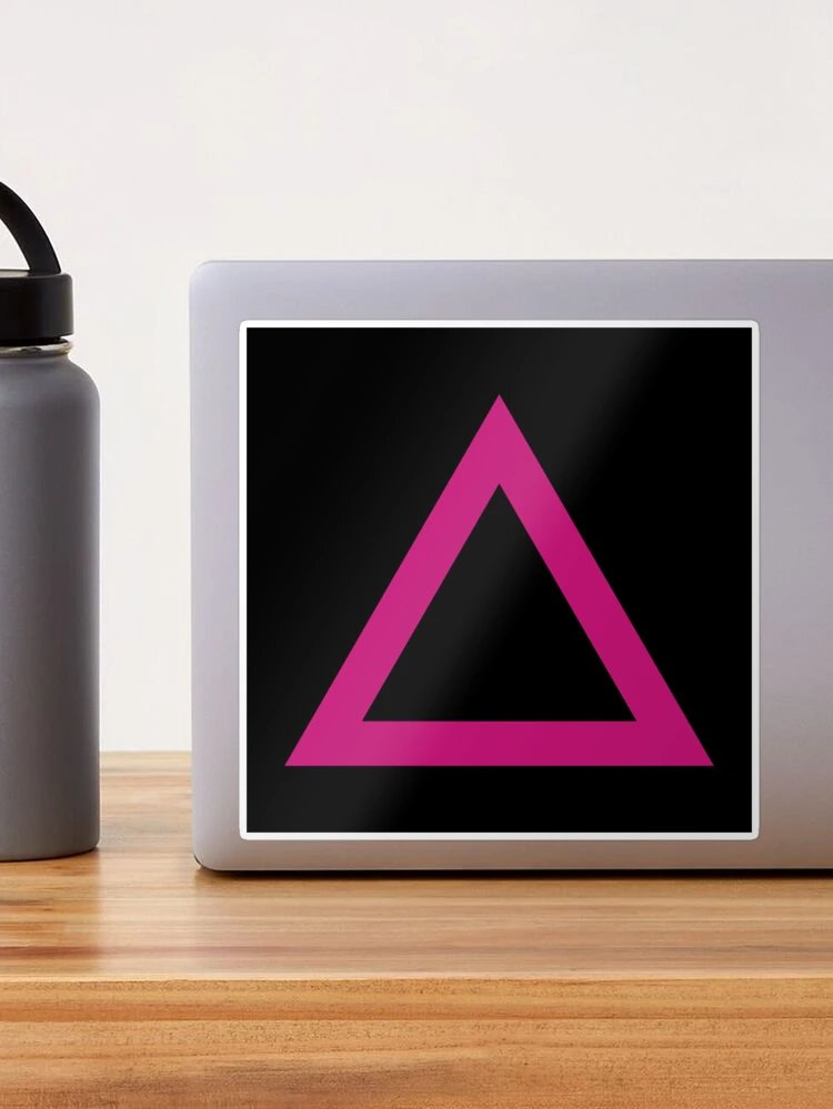 Triangle (Pink on Black)