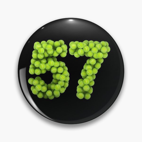 Item preview, Tennis Player Number 57 - Tennis Sports fifty-seven Game Set Match 57 designed and sold by elhefe.