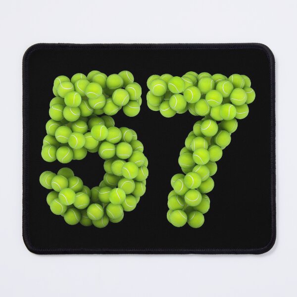 Item preview, Tennis Player Number 57 - Tennis Sports fifty-seven Game Set Match 57 designed and sold by elhefe.