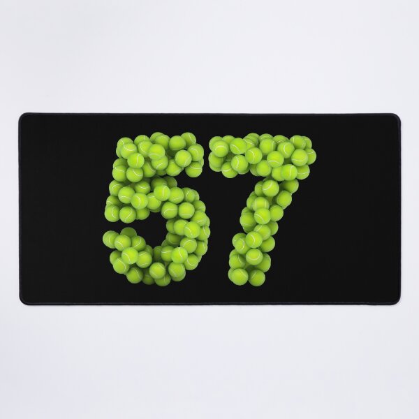 Item preview, Tennis Player Number 57 - Tennis Sports fifty-seven Game Set Match 57 designed and sold by elhefe.