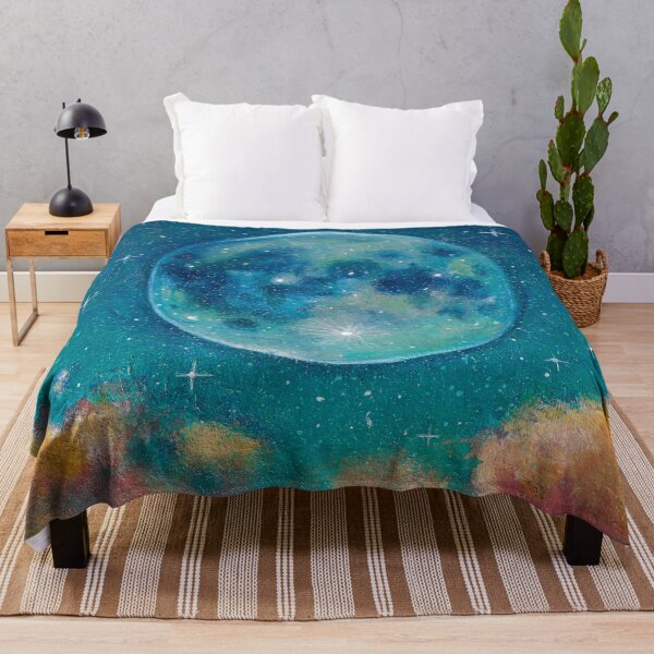 Item preview, Moon nicht sky pink clouds painting designed and sold by Kooky-Angie.