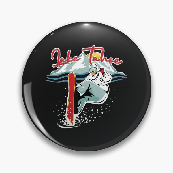 Item preview, Lake Tahoe Sierra Nevada California Snowboarding  designed and sold by VintagePosteria.