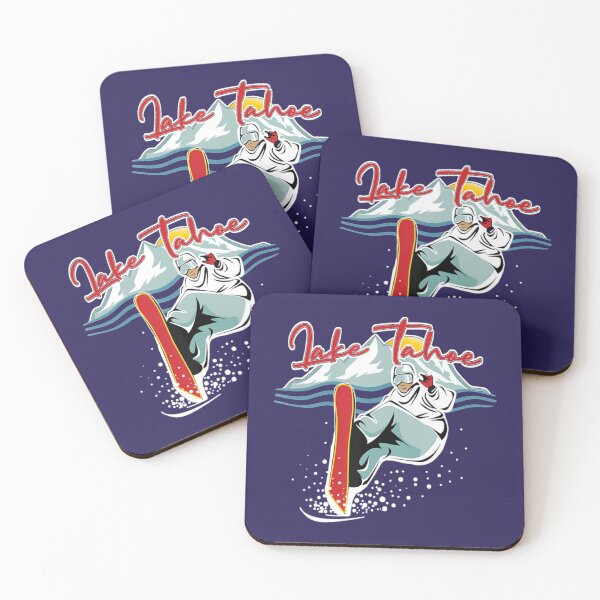 Item preview, Lake Tahoe Sierra Nevada California Snowboarding  designed and sold by VintagePosteria.
