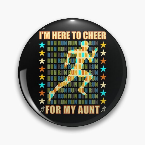 Item preview, I Am Here To Cheer For My Aunt - Runner Support designed and sold by artfulnotebook.