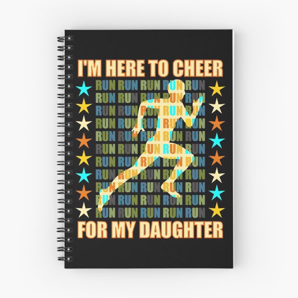 Item preview, I Am Here To Cheer For My Daughter - Runner Support designed and sold by artfulnotebook.