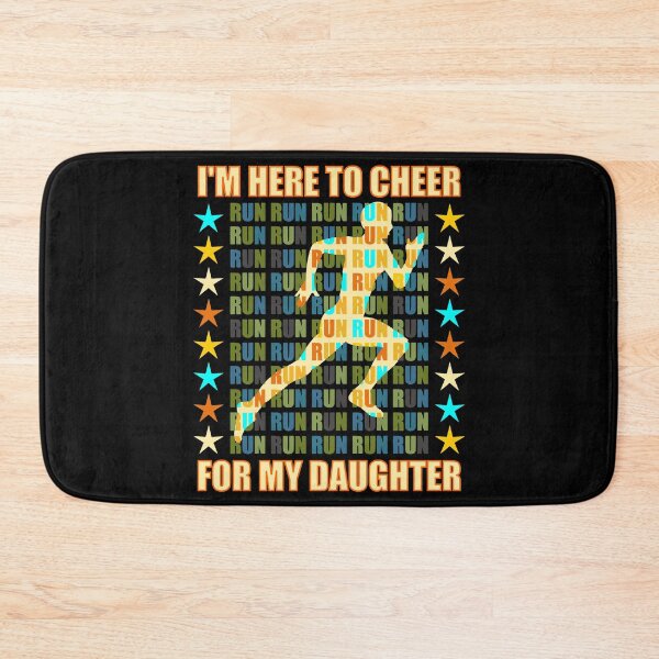 Item preview, I Am Here To Cheer For My Daughter - Runner Support designed and sold by artfulnotebook.