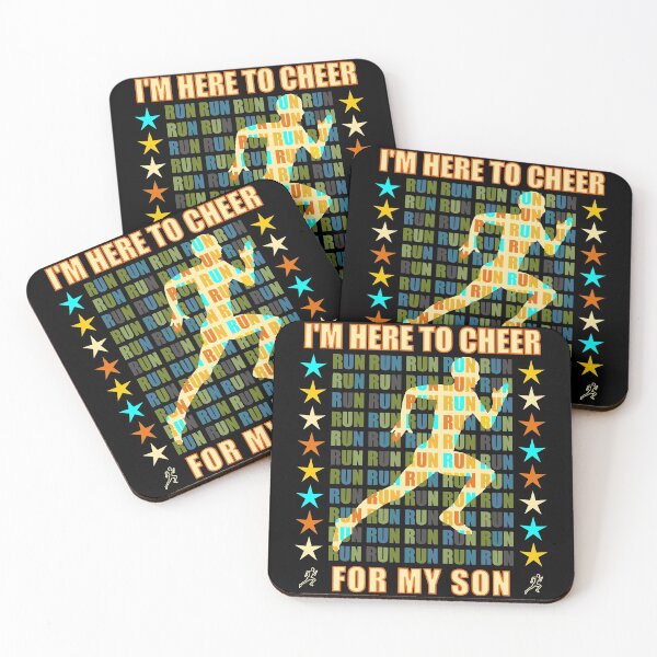 Item preview, I Am Here To Cheer For My Son - Runner Support designed and sold by artfulnotebook.