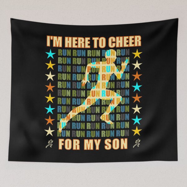 Item preview, I Am Here To Cheer For My Son - Runner Support designed and sold by artfulnotebook.