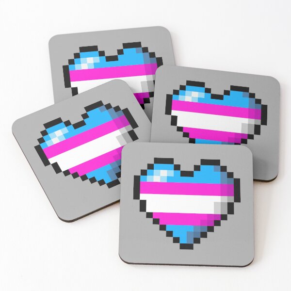 Item preview, PIXEL TRANS HEART  designed and sold by MysticPotato.