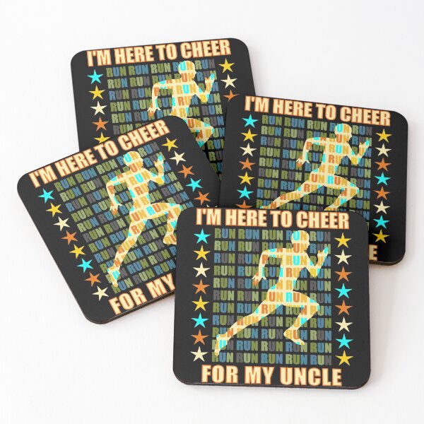 Item preview, I Am Here To Cheer For My Uncle - Runner Support designed and sold by artfulnotebook.