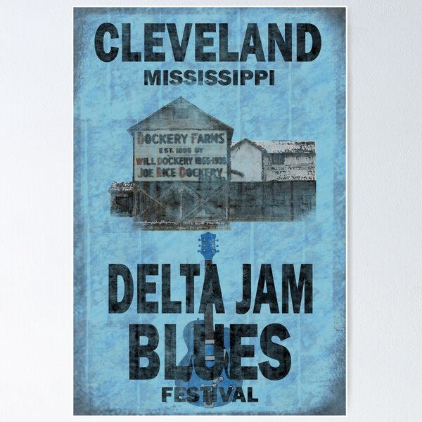 Artikel-Vorschau von Cleveland Mississippi Blues, designt und verkauft von oldrockerdudes.
