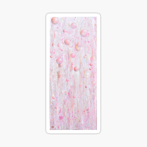Bubble Gum....Acrylic Based Abstract Painting Sticker
