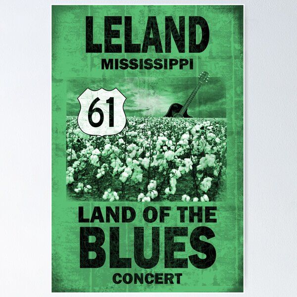Artikel-Vorschau von Leland Mississippi Blues, designt und verkauft von oldrockerdudes.