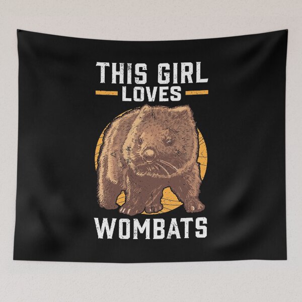 Item preview, Wombat girl marsupial Australia travel designed and sold by madgrfx.