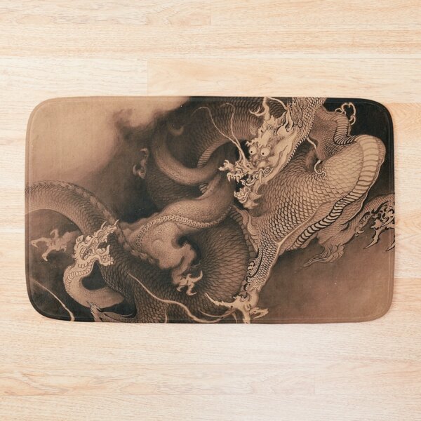 Artikelvorschau, Kanō Hōgai, Japanisch - Zwei Drachen in Wolken entworfen und verkauft von bluAvocado.