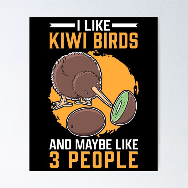 Item preview, I like kiwi bird snipe bouquet New Zealand designed and sold by madgrfx.