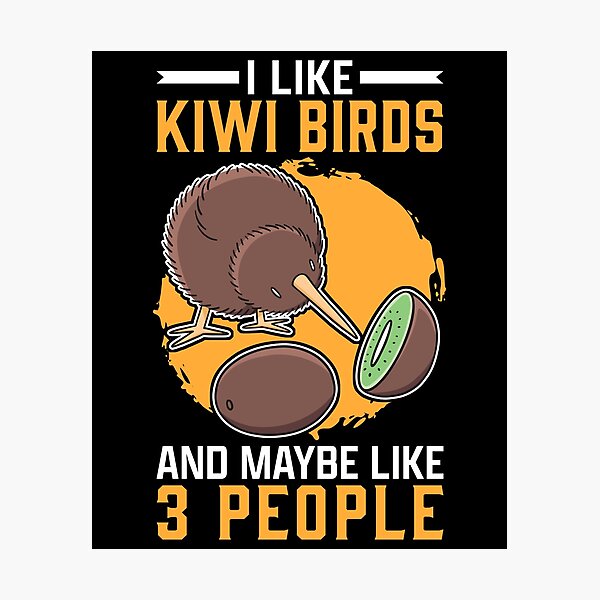 Item preview, I like kiwi bird snipe bouquet New Zealand designed and sold by madgrfx.