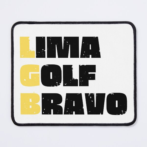 Item preview, Lima Golf Bravo Shirt LGB Chant Let's Go Brandon Yellow Highlight Anti Joe Biden NATO Phonetic Military Alphabet Design designed and sold by matrixunplugged.