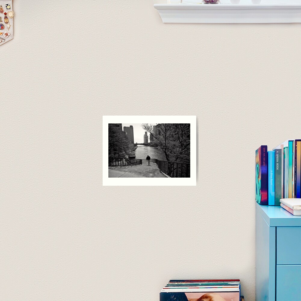 Running Man - Chicago Art Print